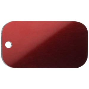 Medaglietta Personalizzata Piastrina Militare - Medaglietta-Incisa-Basic-Piastrina-Militare-Rosso-Lucido-min