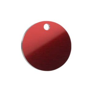 Medaglietta Personalizzata Tonda - Medaglietta-Incisa-Basic-Tondo-Rosso-Lucido-min