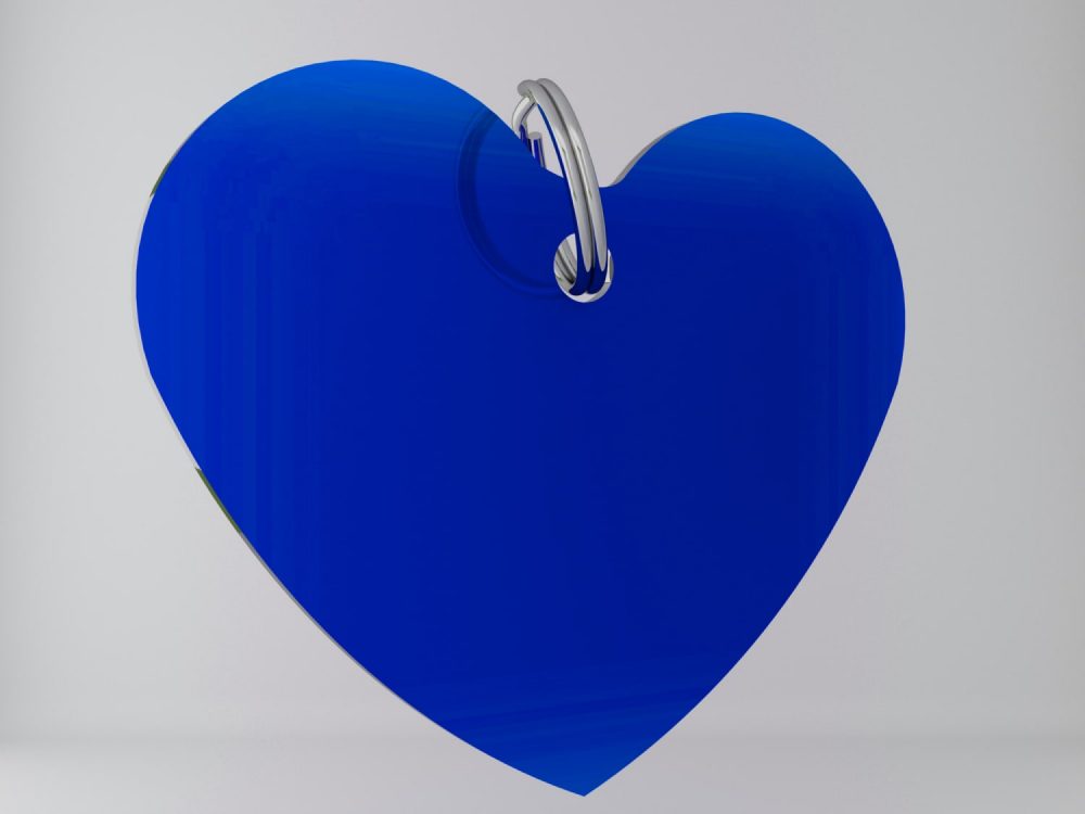 Medaglietta-personalizzata-cuore-basic-blu-fronte