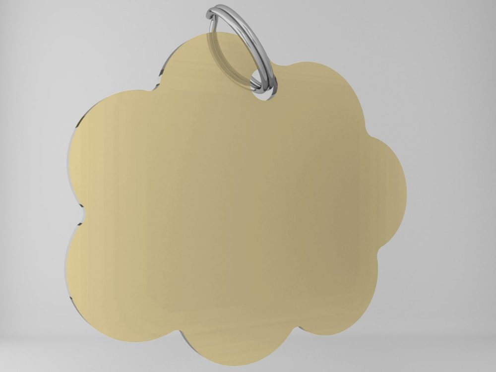 Medaglietta-personalizzata-nuvoletta-basic-oro-lucido-fronte