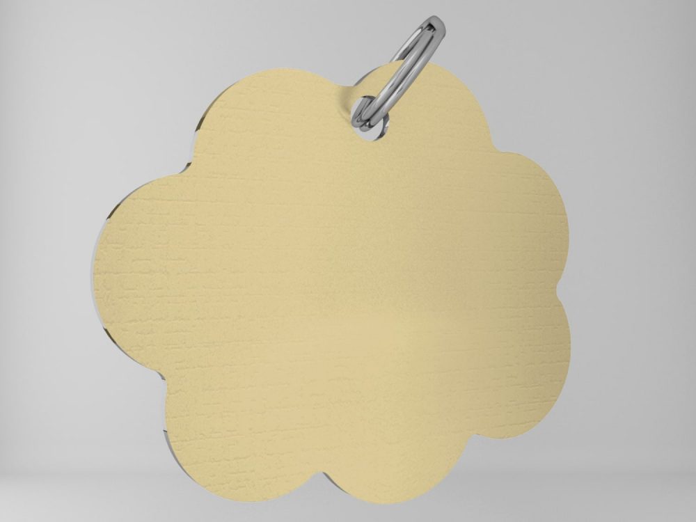 Medaglietta-personalizzata-nuvoletta-basic-oro-lucido-retro