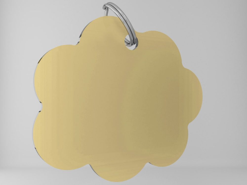 Medaglietta-personalizzata-nuvoletta-basic-oro-opaco-fronte