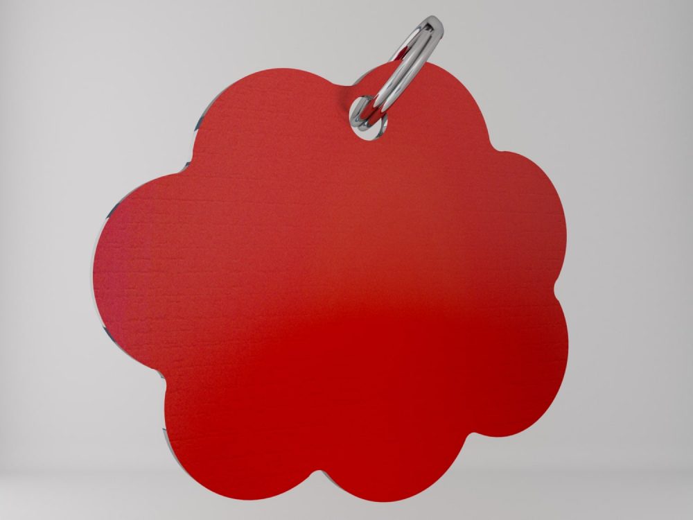 Medaglietta-personalizzata-nuvoletta-basic-rosso-retro