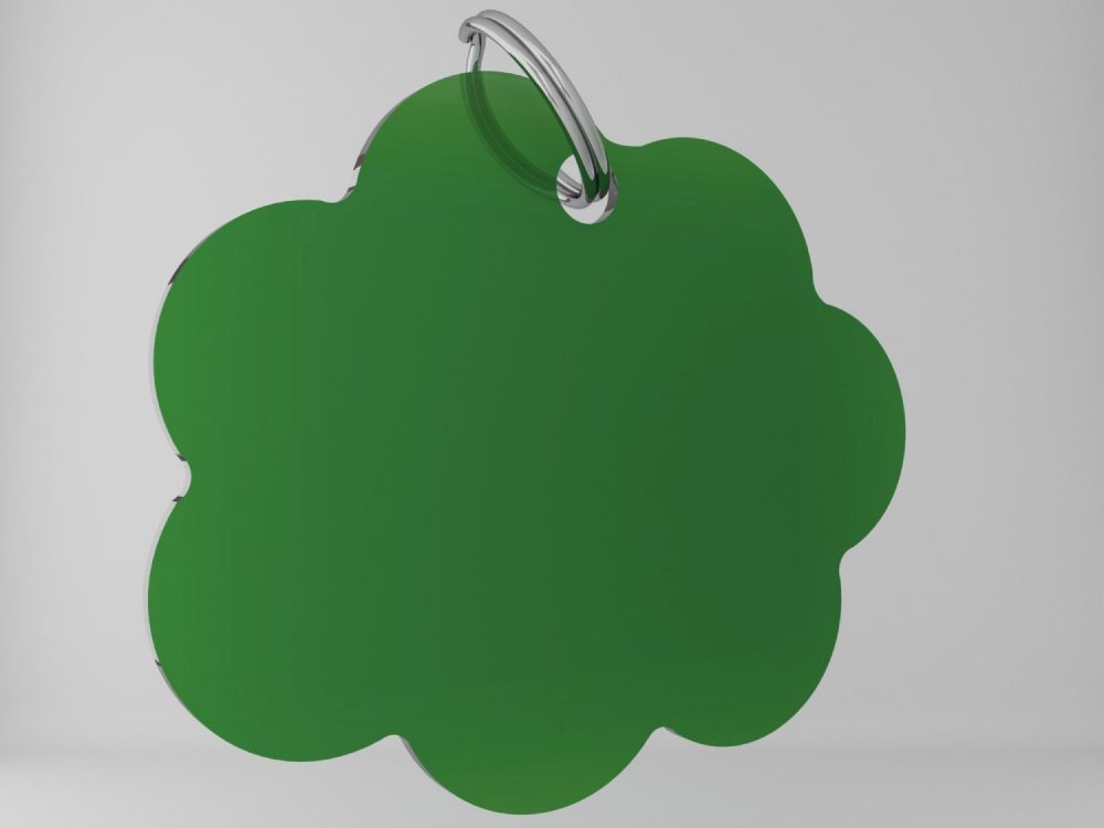 Medaglietta-personalizzata-nuvoletta-basic-verde-fronte