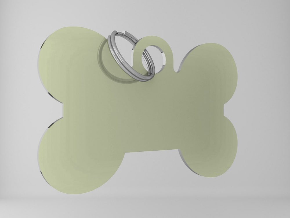 Medaglietta-personalizzata-osso-basic-champagne-fronte