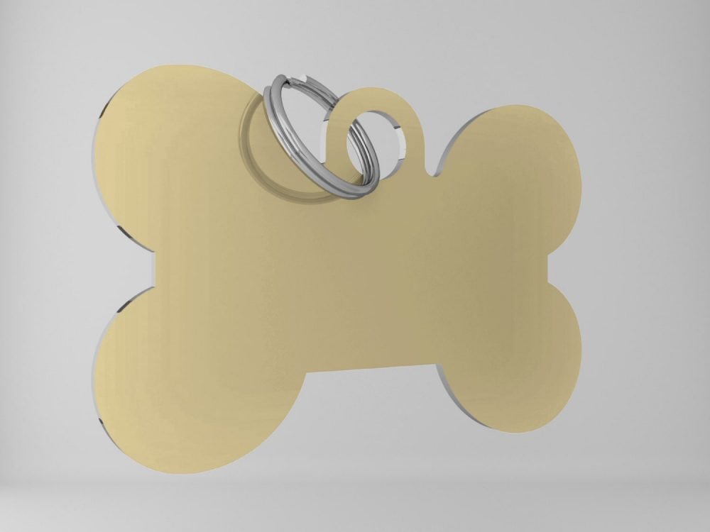 Medaglietta-personalizzata-osso-basic-oro-lucido-fronte