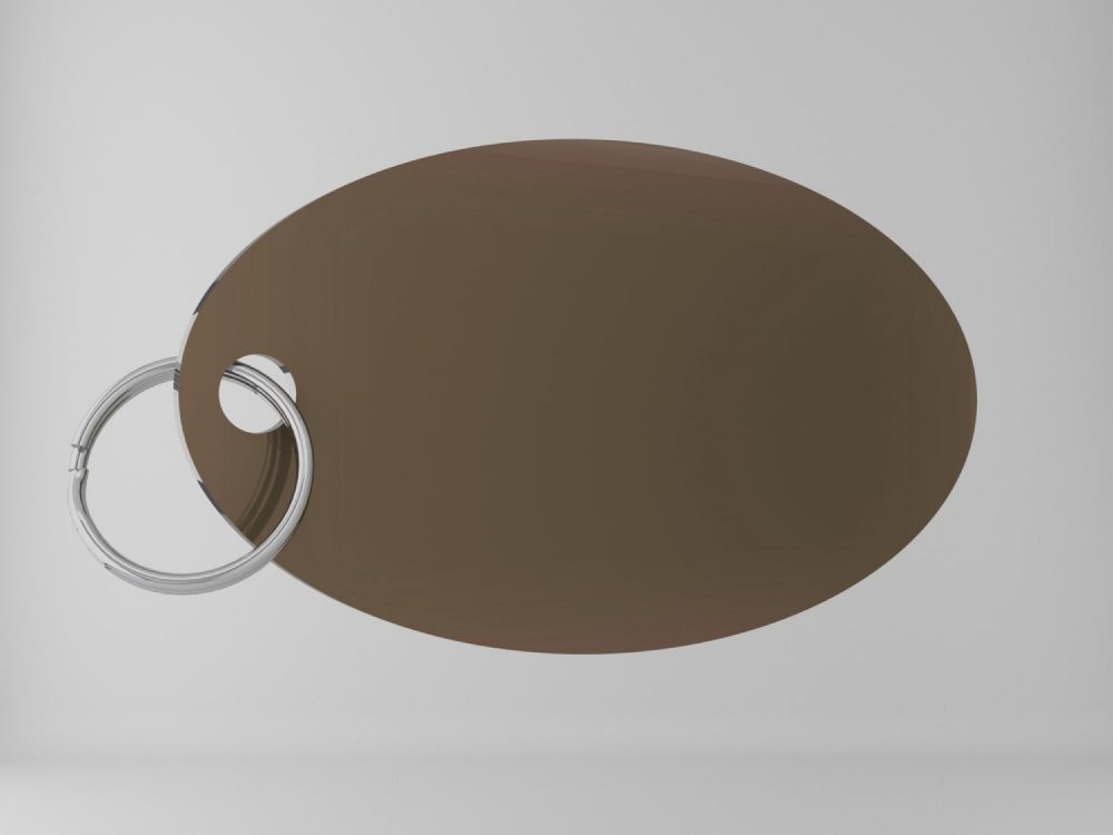 Medaglietta-personalizzata-ovale-basic-bronzo-fronte