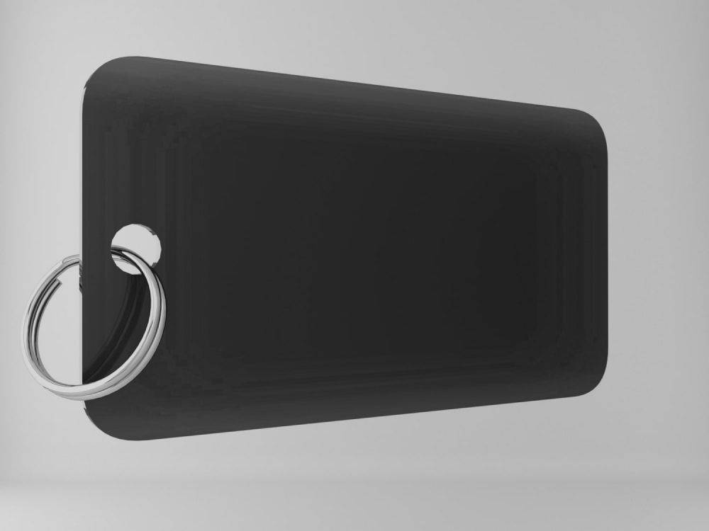 Medaglietta-personalizzata-piastrina-militare-basic-nero-lucido-fronte