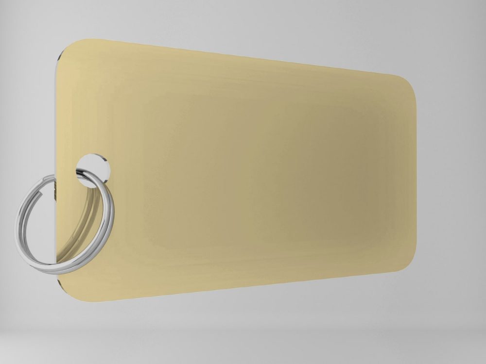 Medaglietta-personalizzata-piastrina-militare-basic-oro-lucido-fronte