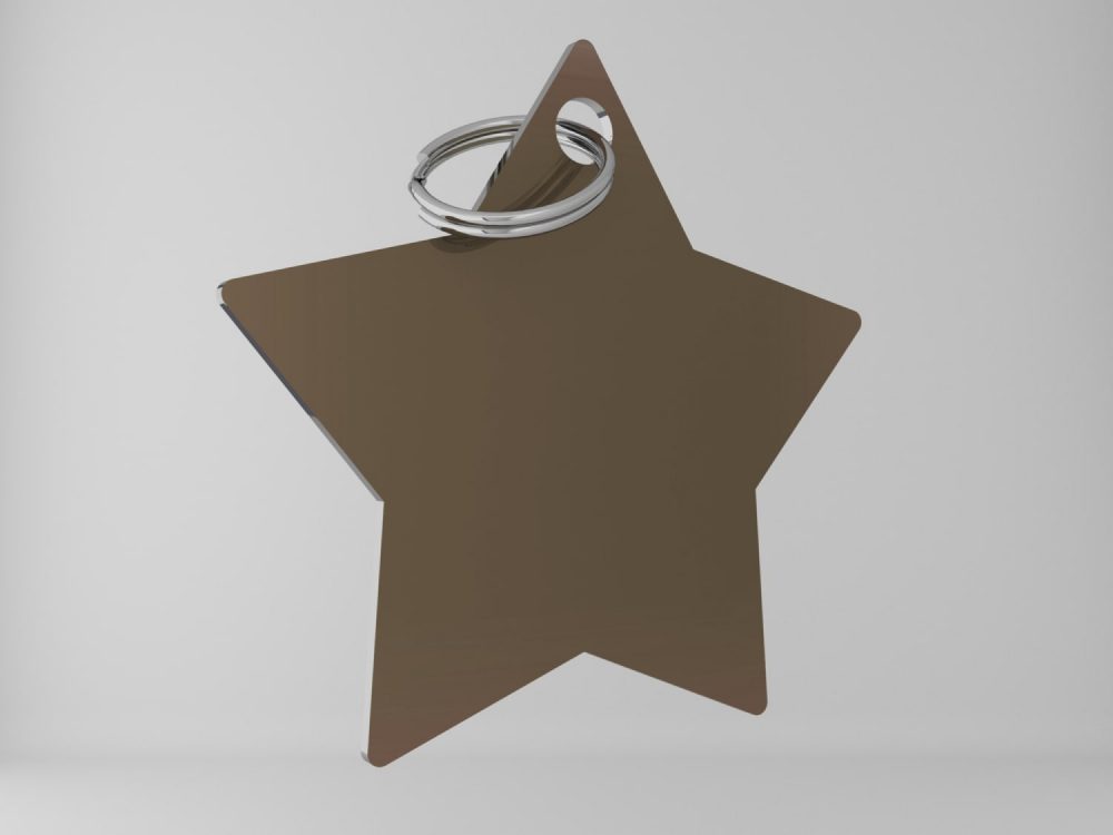 Medaglietta-personalizzata-stella-basic-bronzo-fronte