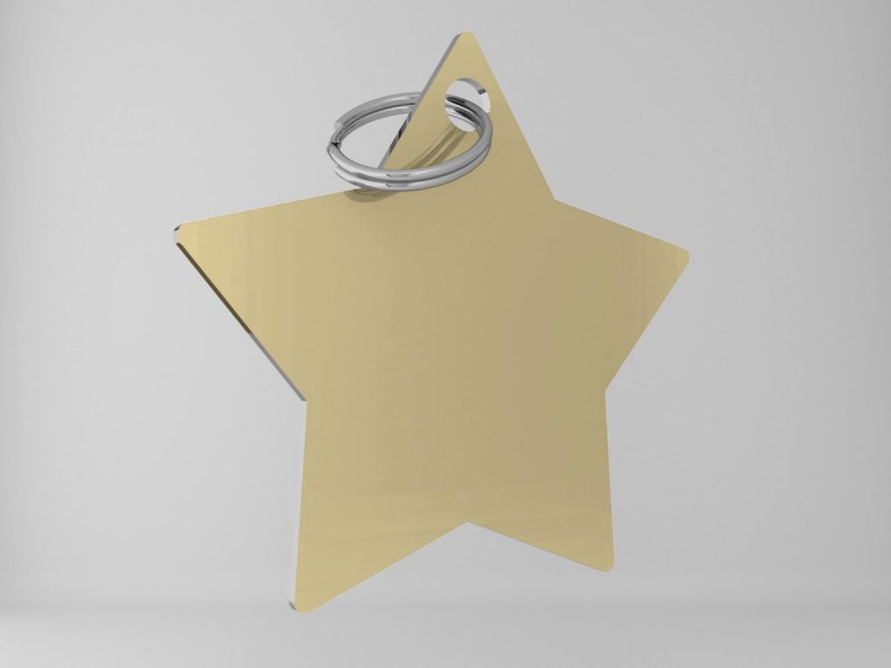 Medaglietta-personalizzata-stella-basic-oro-lucido-fronte