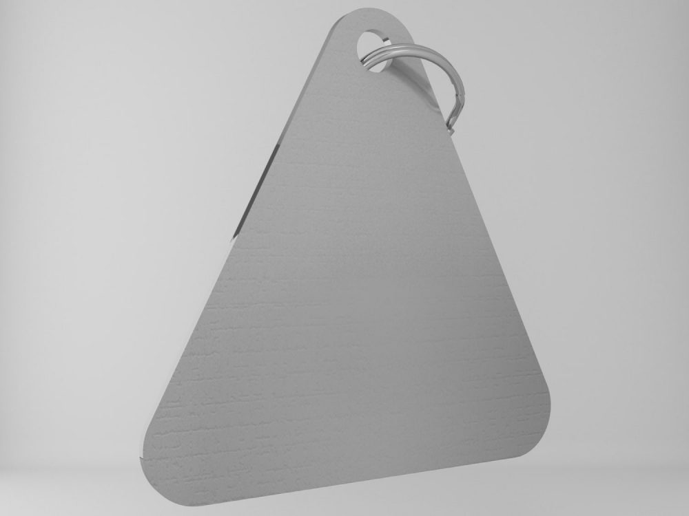 Medaglietta-personalizzata-triangolo-basic-argento-opaco-retro