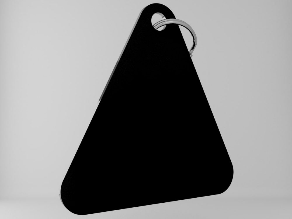 Medaglietta-personalizzata-triangolo-basic-nero-opaco-retro