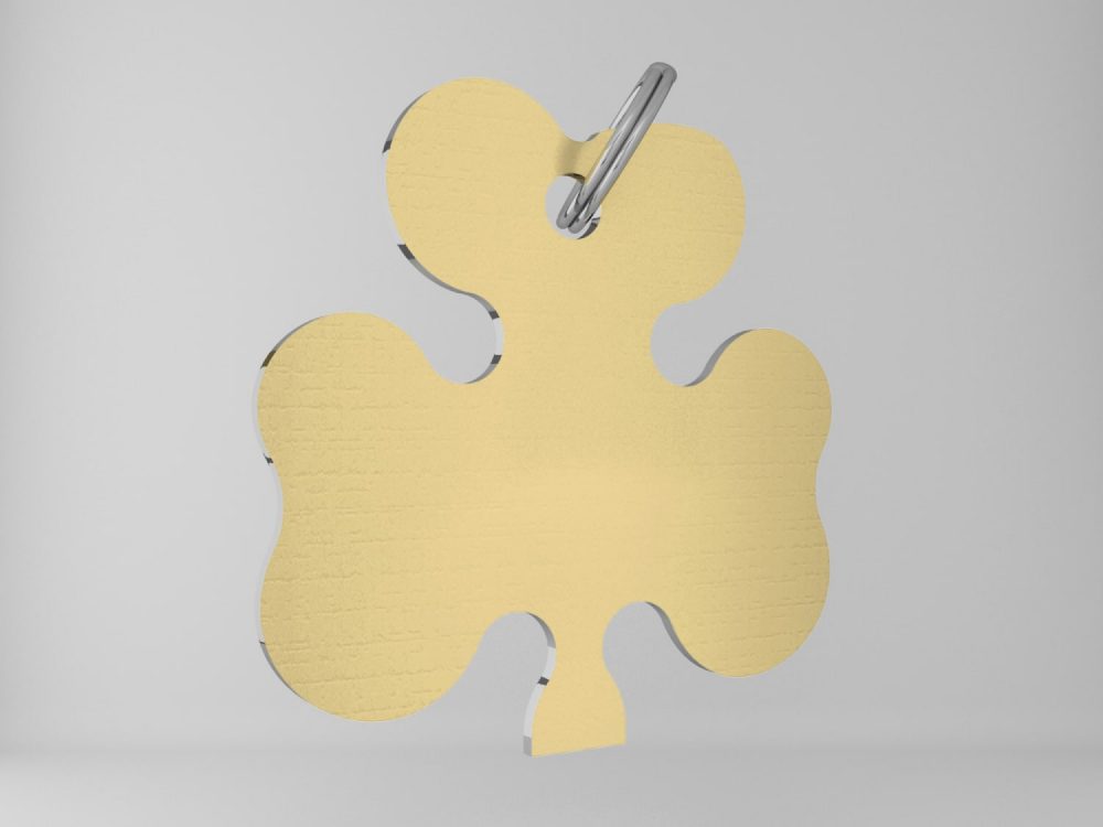 Medaglietta-personalizzata-trifoglio-basic-oro-opaco-retro